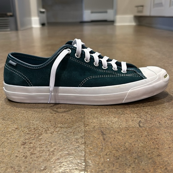 Converse Jack Purcell Pro shoes. Teal suede.  Gently used. Men’s 10.5. EUR 44.5. - Picture 9 of 11